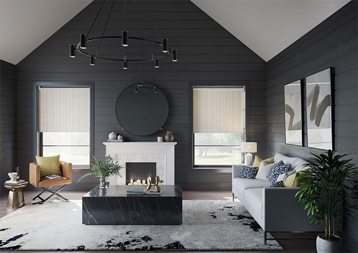Zig Zag Stripe, Warming Yellow - Twist&Fit Roller Blind - Image 8